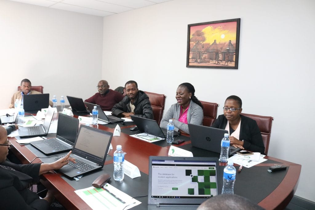 African Training Institute classroom session with professionals attending a computer-based training workshop
